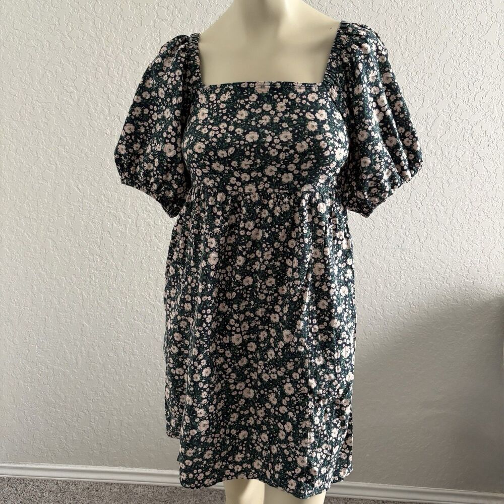 Old Navy Womens Floral Dress Cottagecore Milkmaid Coquette Size XS Smocked